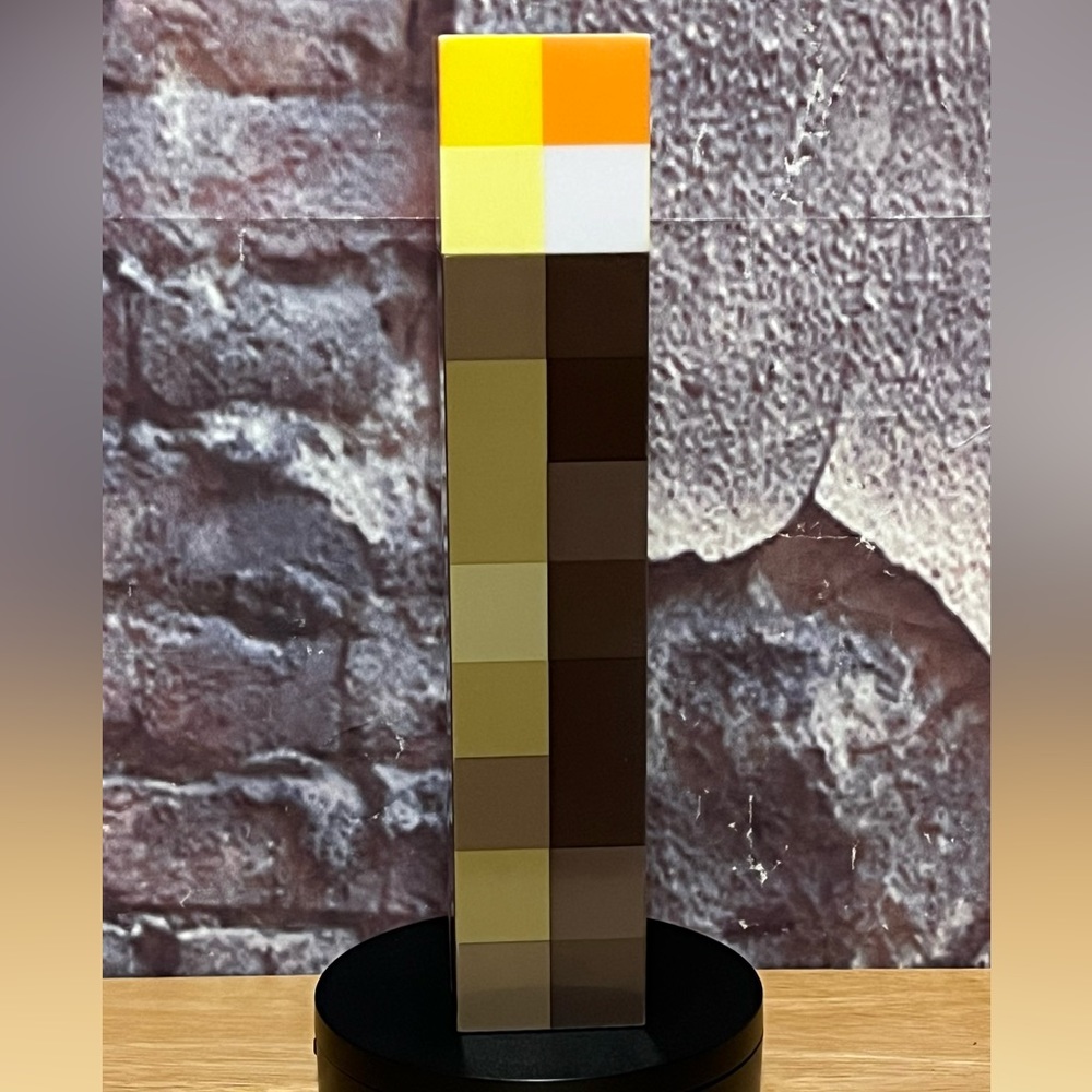 Minecraft Light-Up 11" Wall Torch Night Light 2012 ThinkGeek